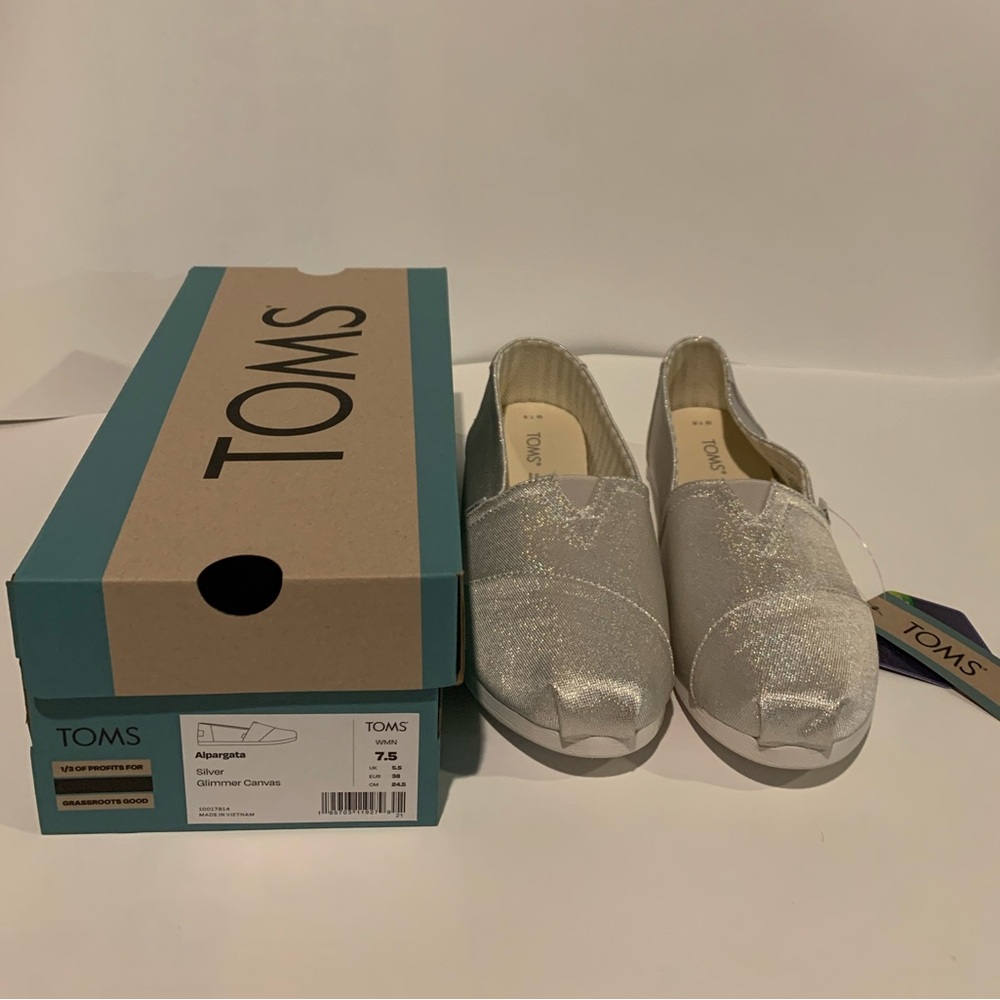 Silver sparkle Tom’s